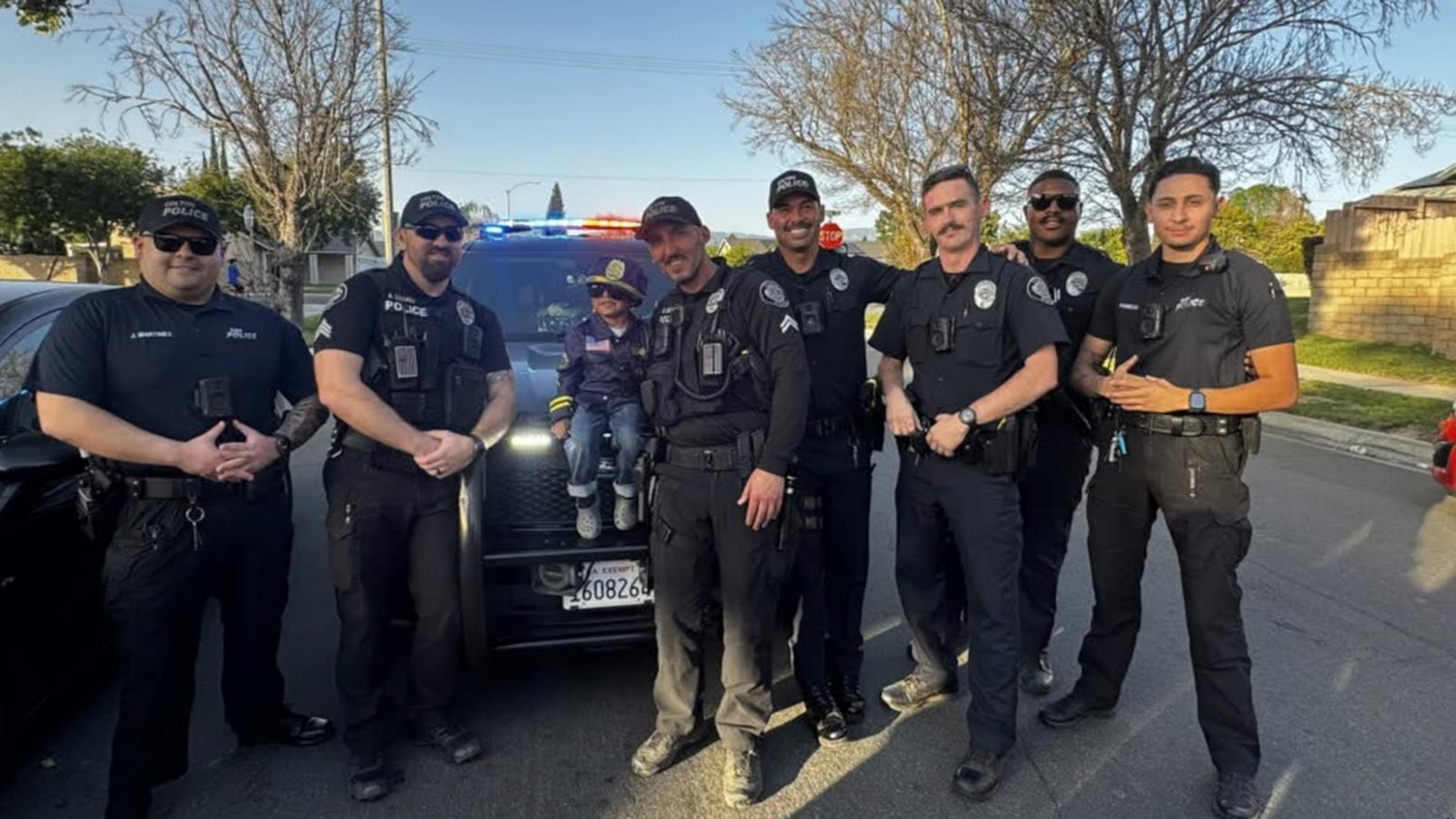 David Muir shares Colton Police Department's birthday surprise for ...