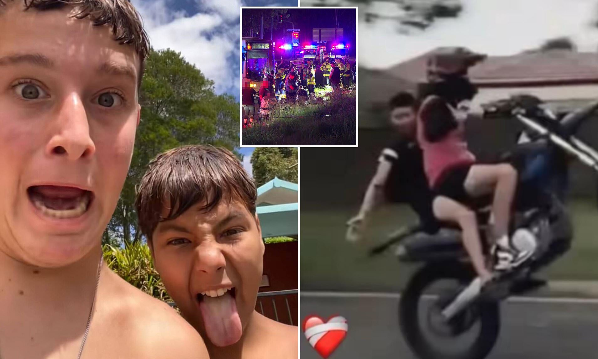 Final moments of teenage boys killed in bike bus tragedy are revealed:  'Wake-up call to everyone'
