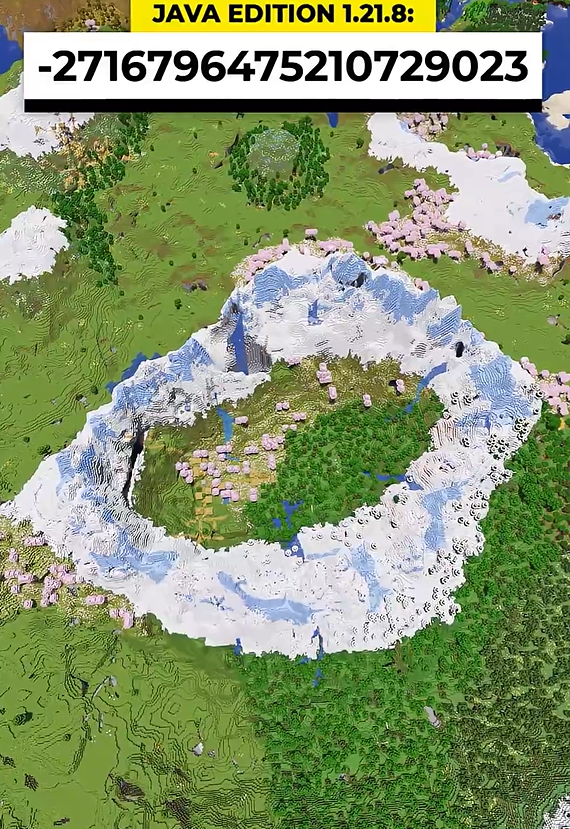 Best Minecraft cherry grove village seed ever!