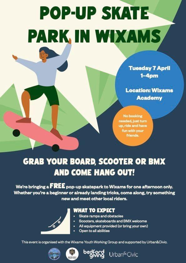 Pop-up skate park comes to Wixams for an afternoon of free fun