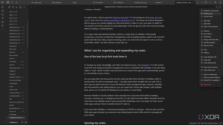 Obsidian proves that note-taking doesn't need AI to be powerful
