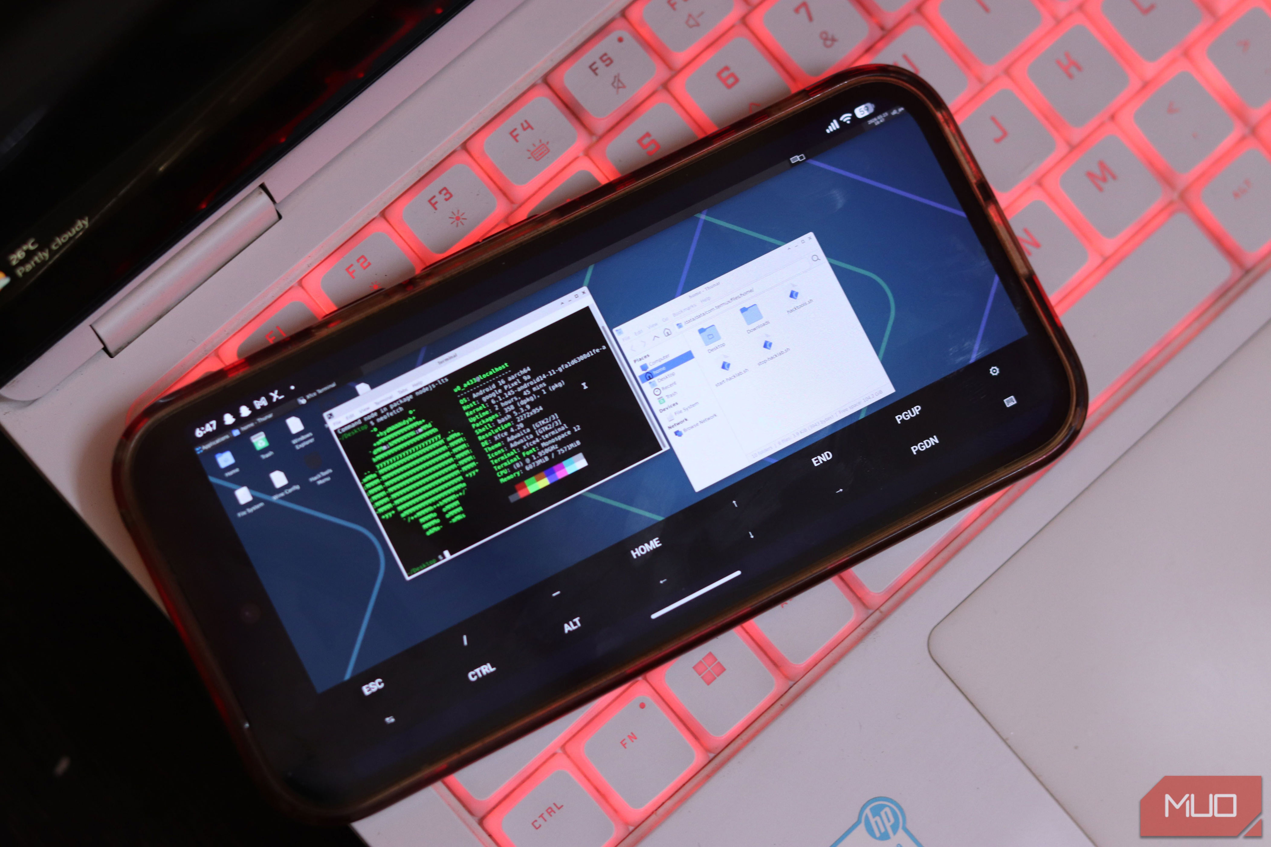 I installed a full Linux desktop on my Android phone and it's buttery ...