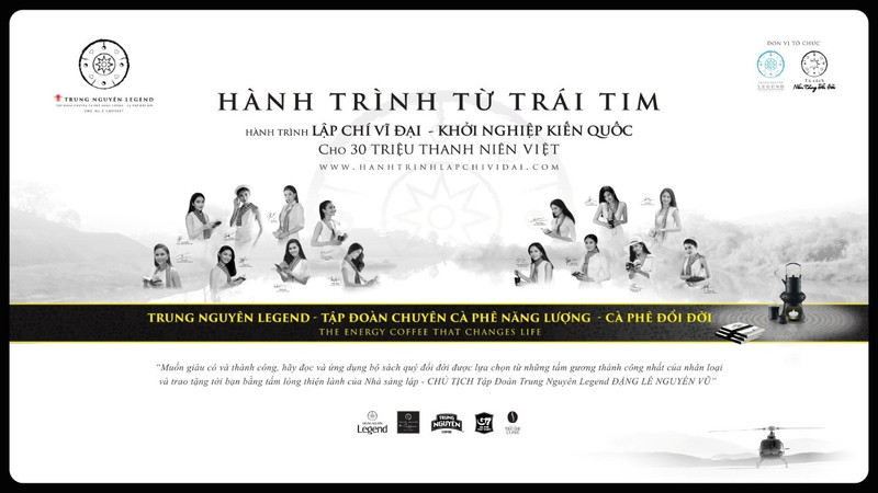 Trung Nguyên Legend tiếp tục triển khai Hành trình Từ Trái Tim – Hành trình kiến tạo khát vọng lớn cho thanh niên Việt