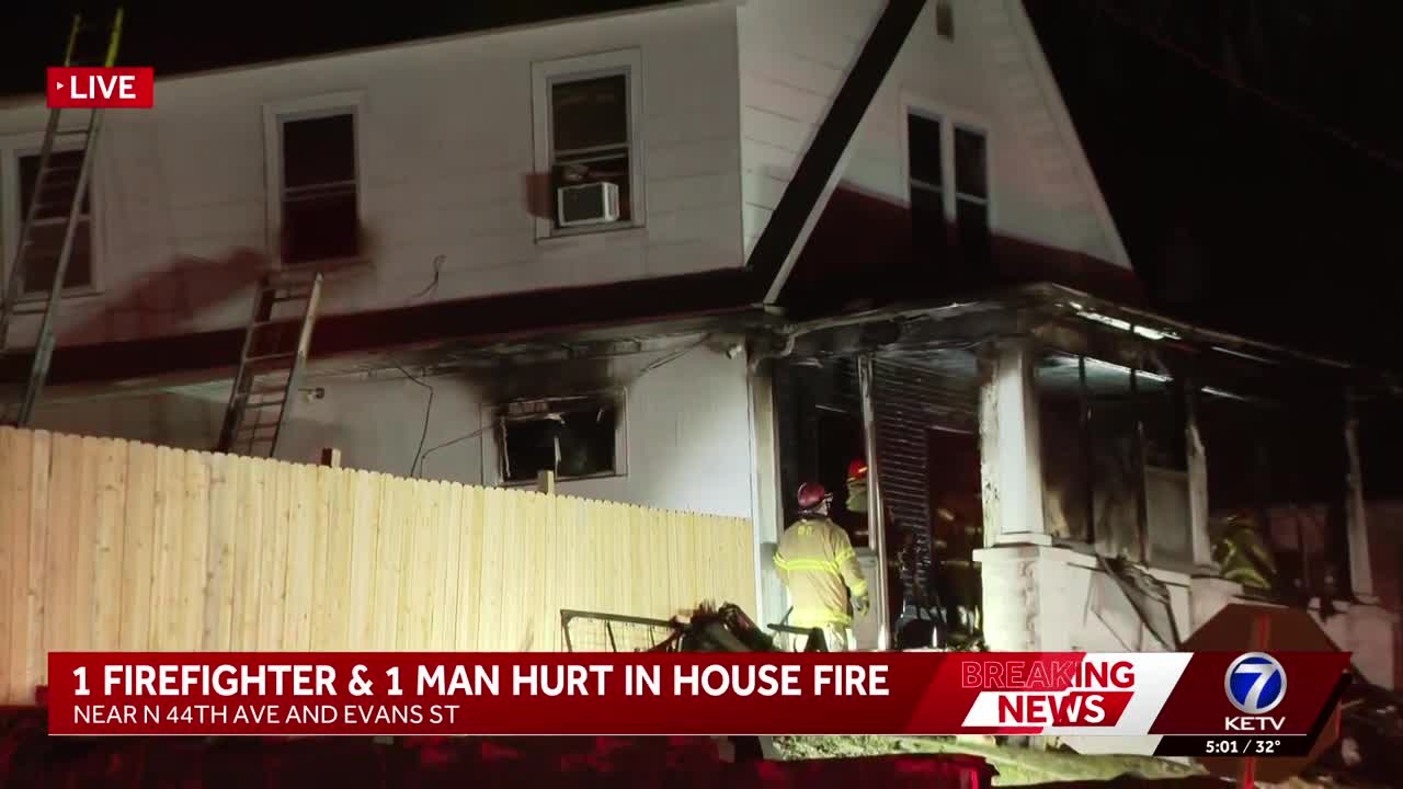 Two seriously hurt in North Omaha house fire