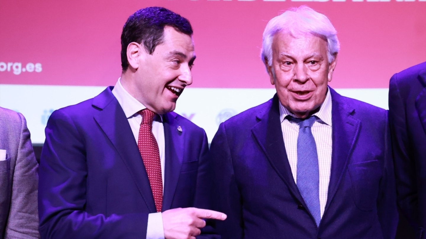 Juanma Moreno defiende a Felipe González frente a los insultos de parte ...