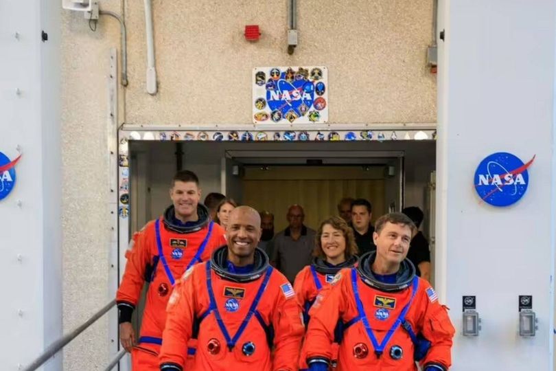 NASA Artemis 2 crew enters quarantine as moon rocket rolls to launchpad