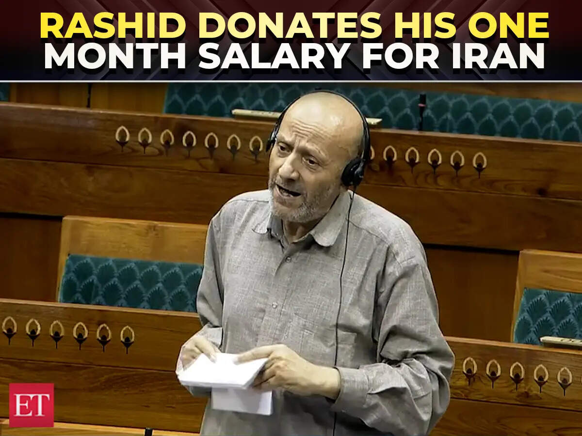 J&K MP Rashid donates his one month salary for Iran; raises serious ...