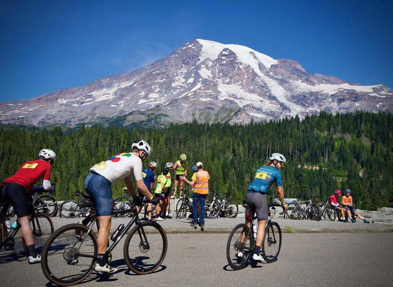 Legendary bike ride around Mount Rainier canceled for 2026 and possibly ...