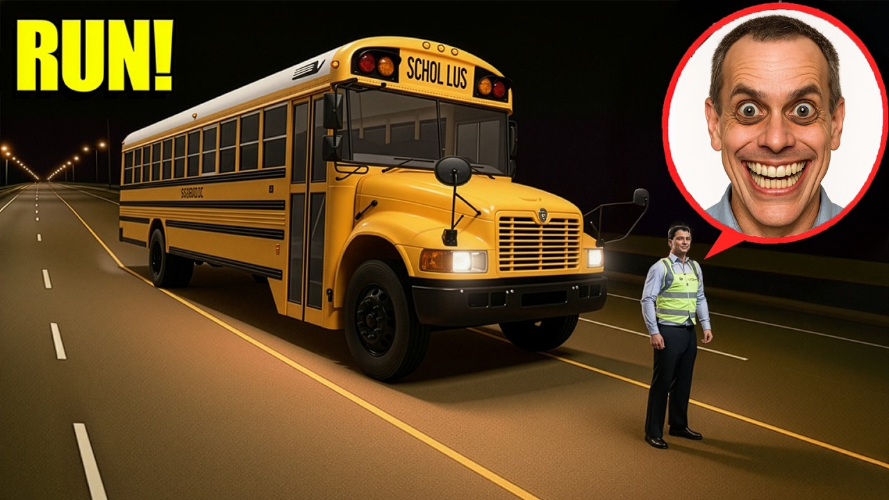 How to react if a school bus driver smiles at you strangely