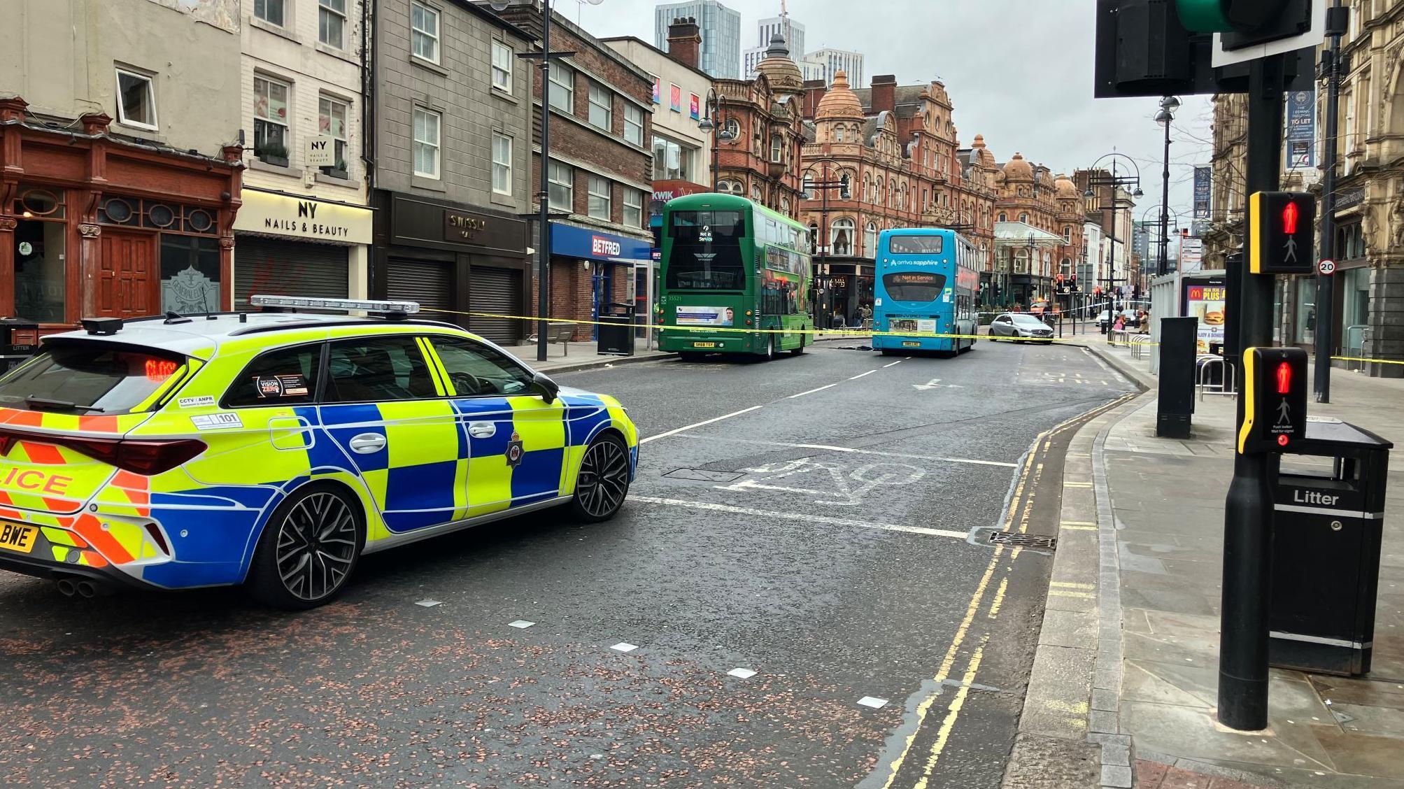 Pedestrian in hospital after being hit by bus<br><br>