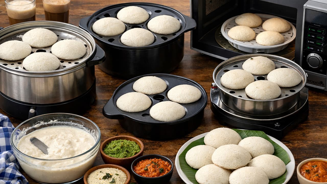 Idli recipe: Gas cylinder finished? Make soft, fluffy idlis without LPG