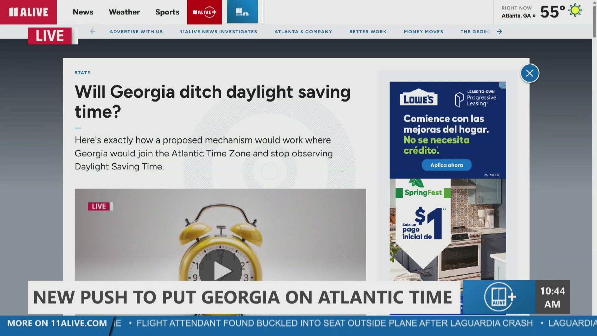 Georgia lawmakers push to end time changes