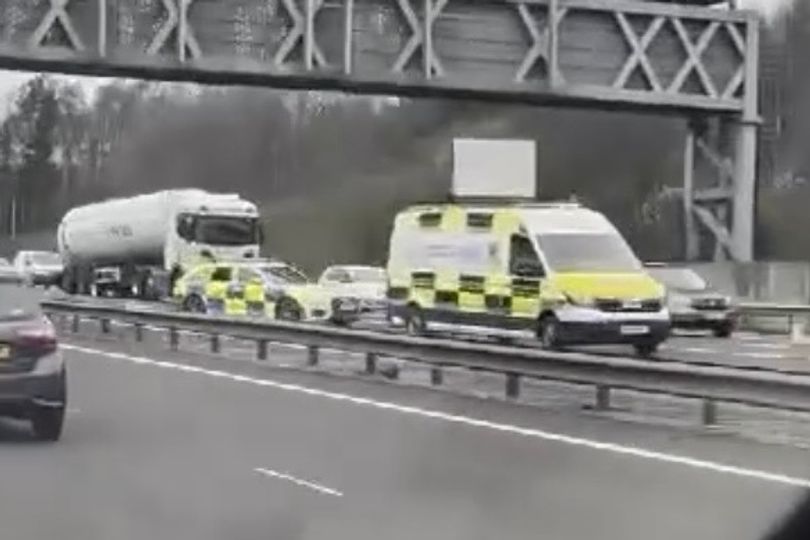 Edinburgh emergency services rush to major road as crash leaves caravan ...