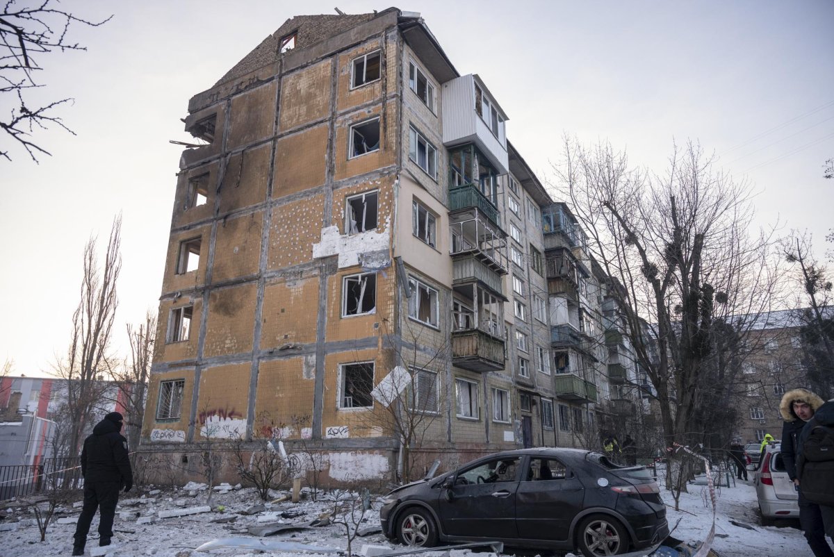Widespread Russian missile, drone attacks kill at least 5 in Ukraine