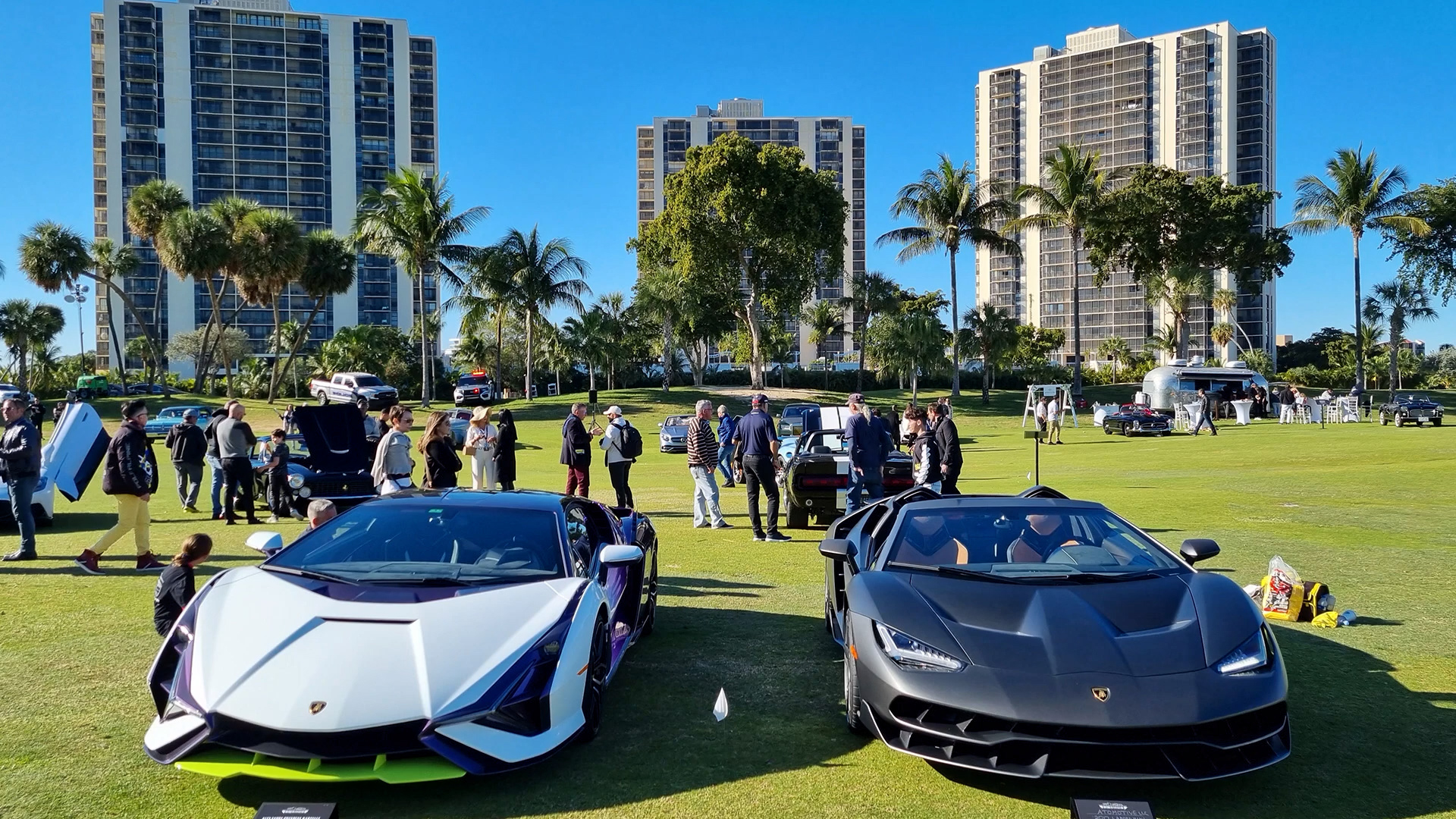 Miami hypercar show Lamborghini event luxury cars