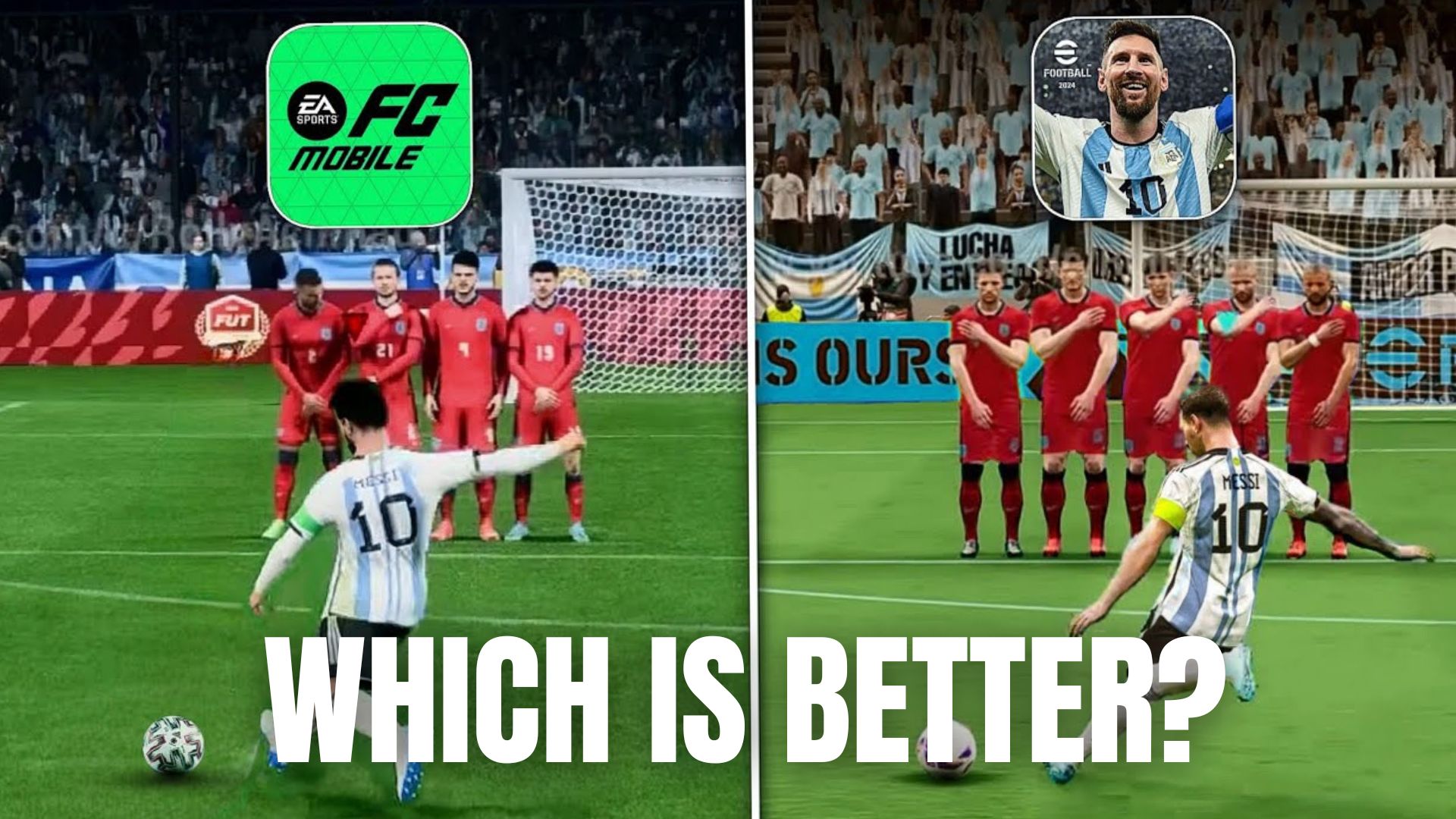 Best football game on mobile 2026? (FC Mobile vs eFootball)