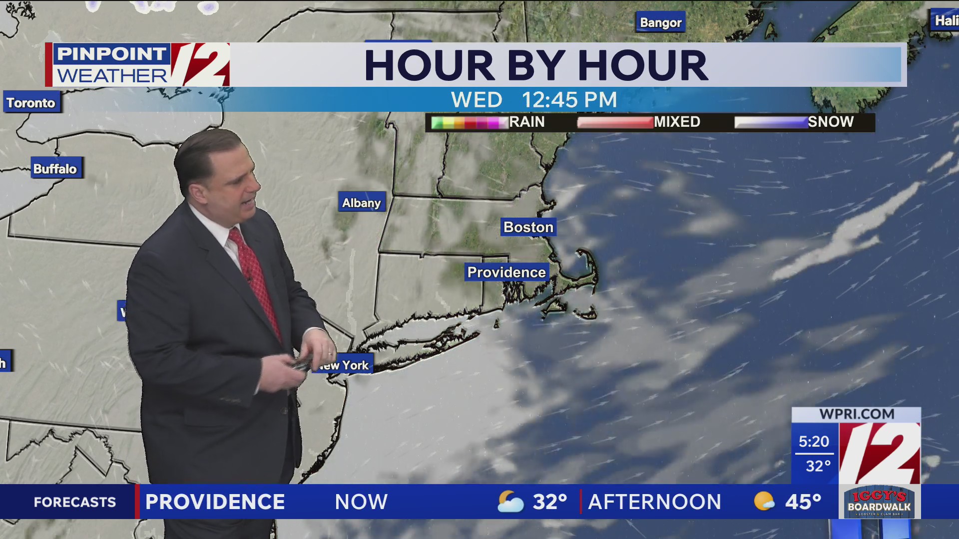 WPRI 12 weather forecast for 3/24/26: Icy spots this morning; cool and ...