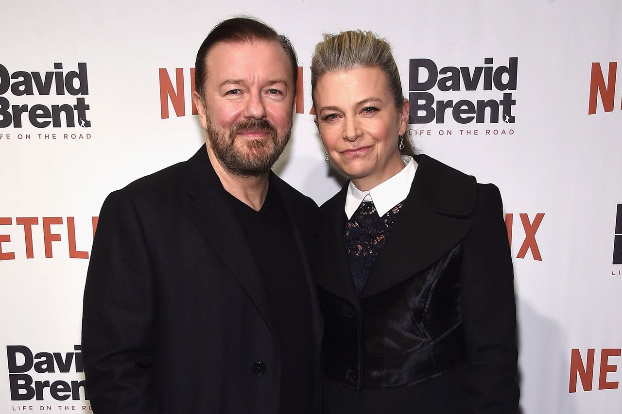 Ricky Gervais’ partner Jane Fallon shares pictures from her hospital ...