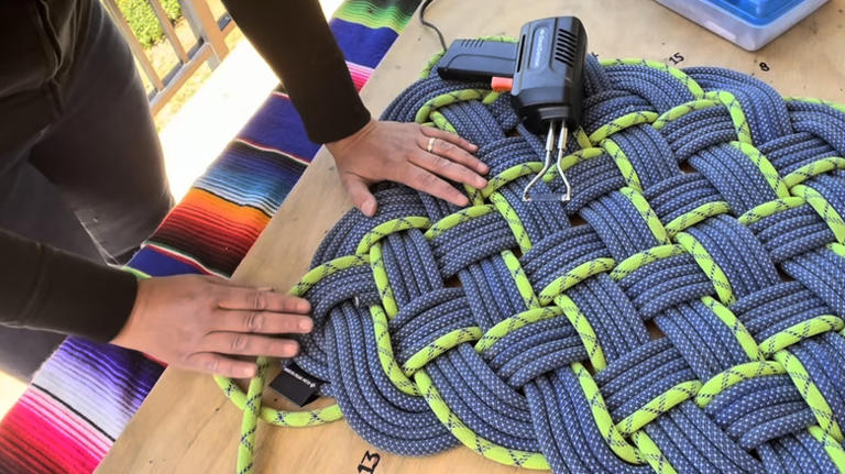 The easiest way to repurpose old climbing rope