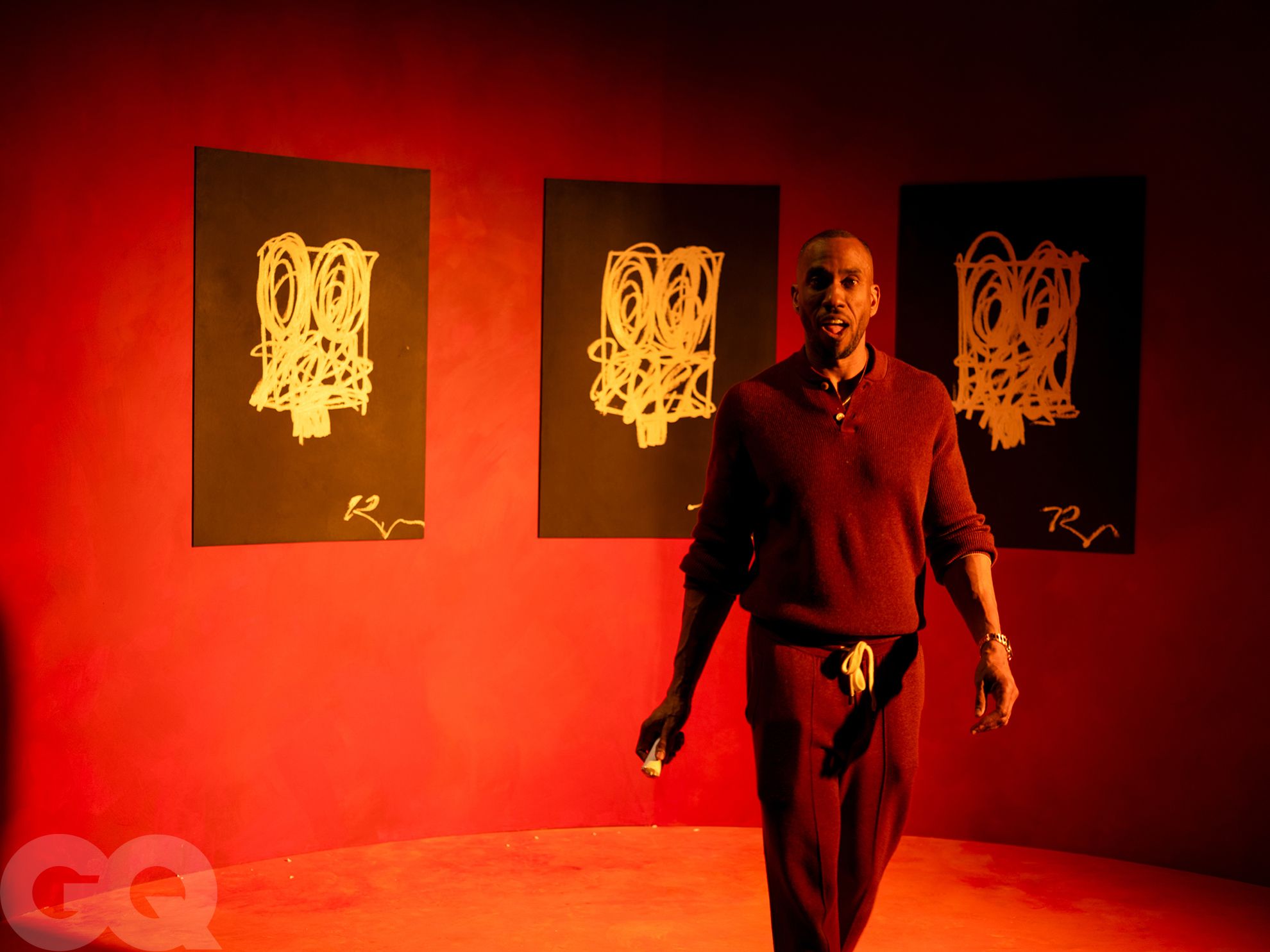 Rashid Johnson, the artist who photographed Jay-Z’s GQ cover, drew ...