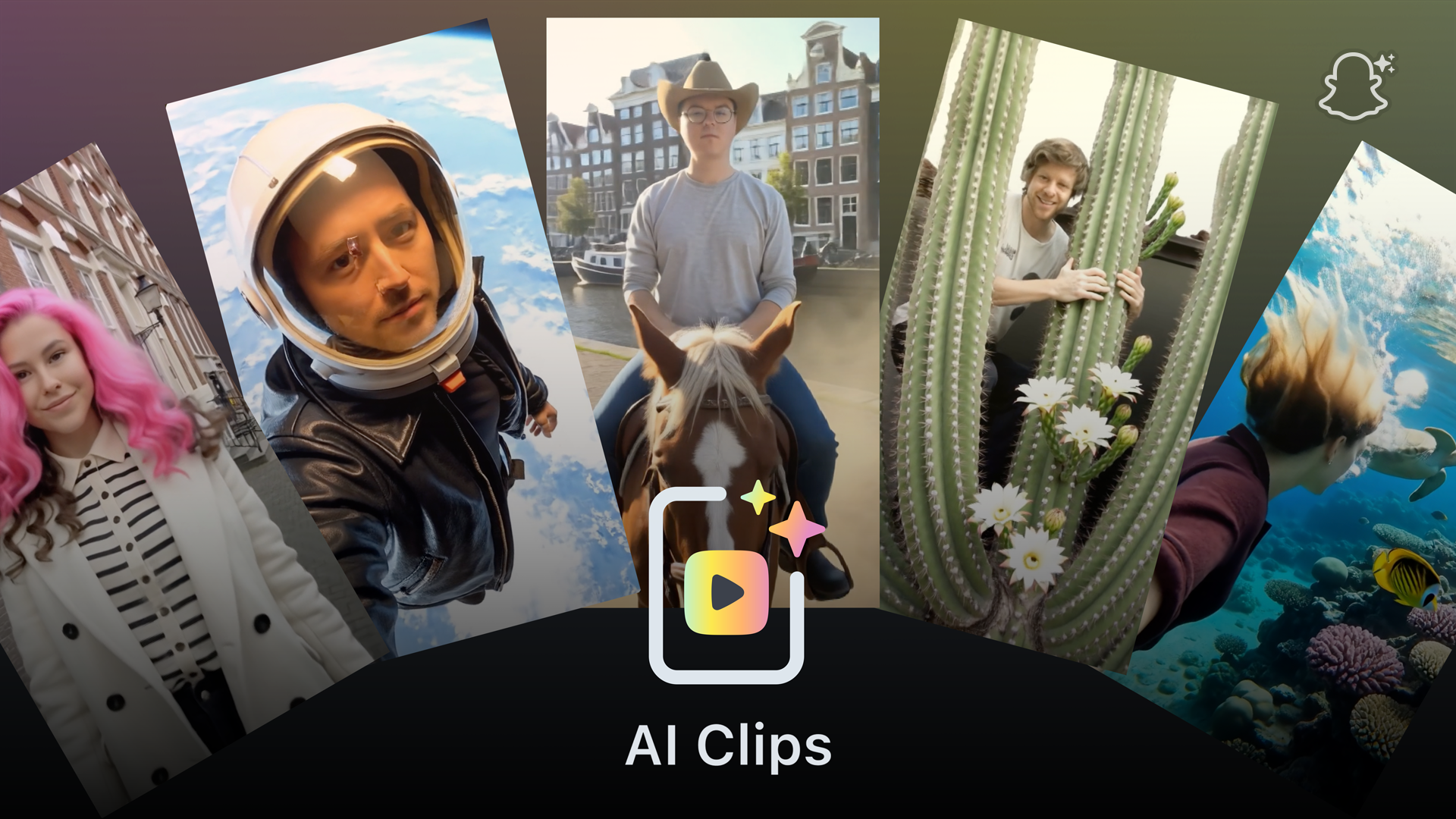Snapchat’s new ‘AI Clips’ lens format turns photos into five-second videos