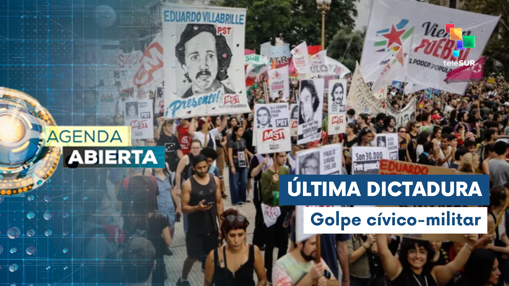 Movilización en Plaza de Mayo a 50 años de la dictadura en Argentina