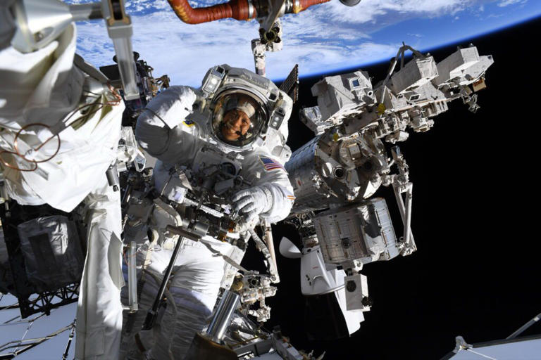 Astronaut captures out-of-this-world selfie during spacewalk