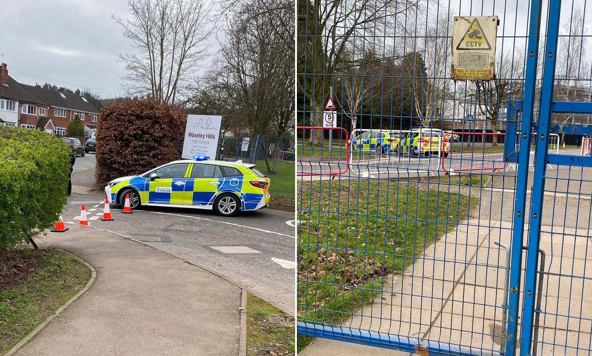 School locked down by police amid fears of a knifeman on the loose<br><br>