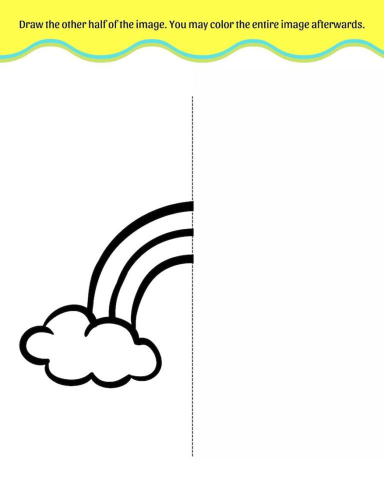 Free printable symmetry drawing worksheets