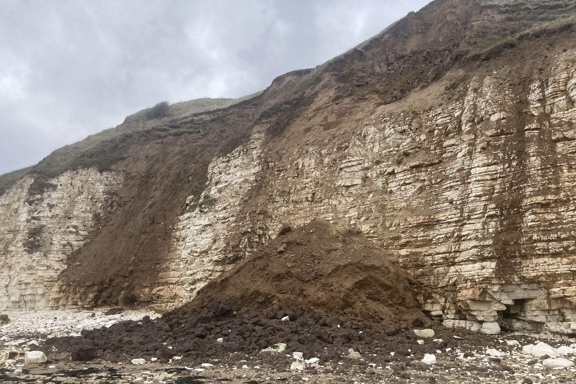 Council issues safety warning after multiple cliff landslips on ...