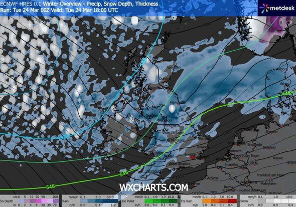 Snow maps show 12 UK areas facing snow in next 7 days - full list