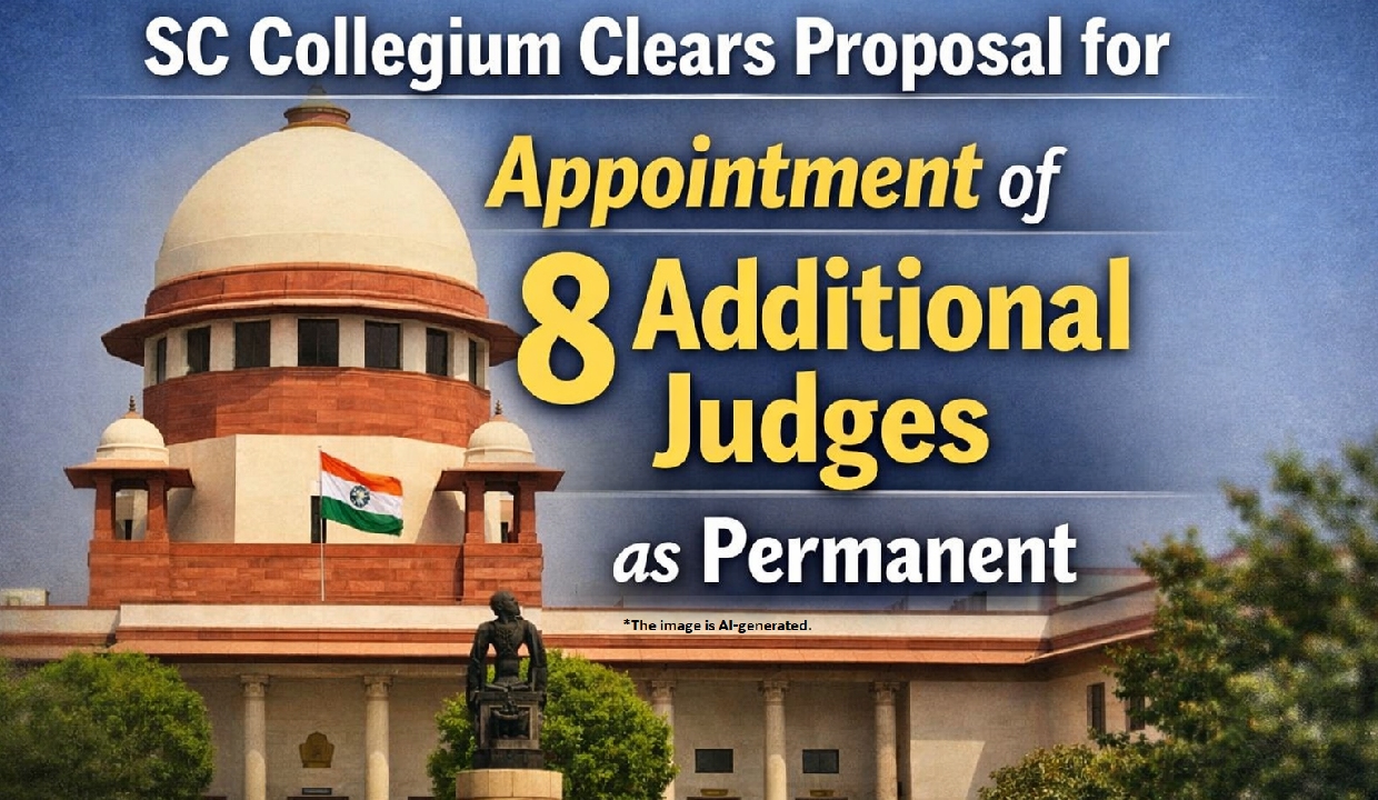 SC Collegium clears proposal for appointment of 8 additional judges as ...