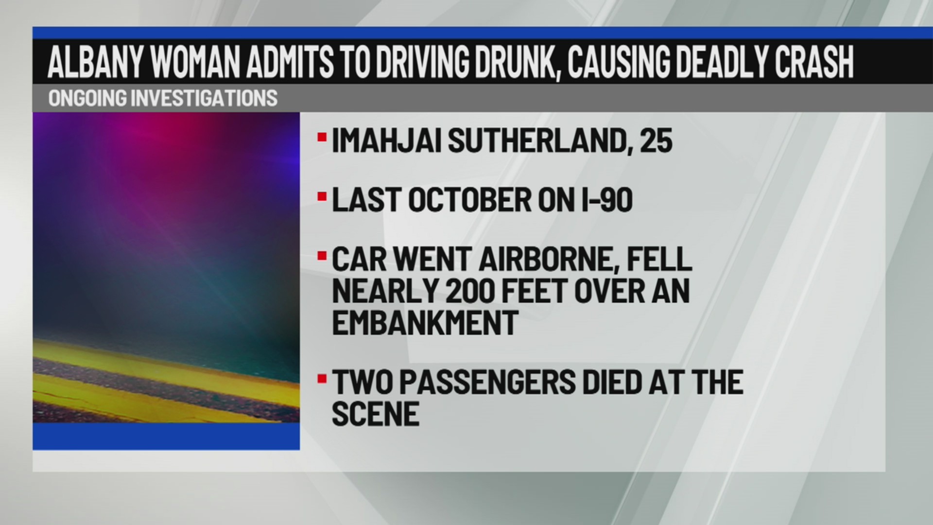 Albany woman pleads guilty in fatal I-787 crash
