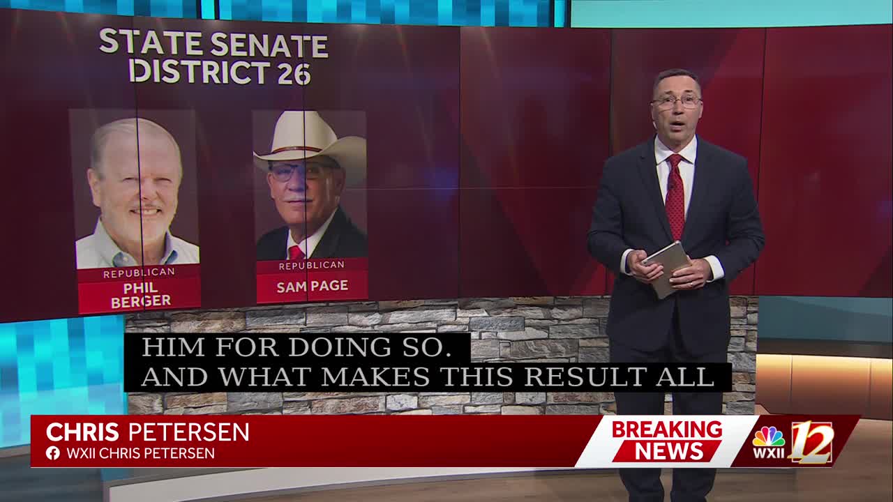 Sheriff Sam Page reacts to Sen. Phil Berger's concession in the race ...