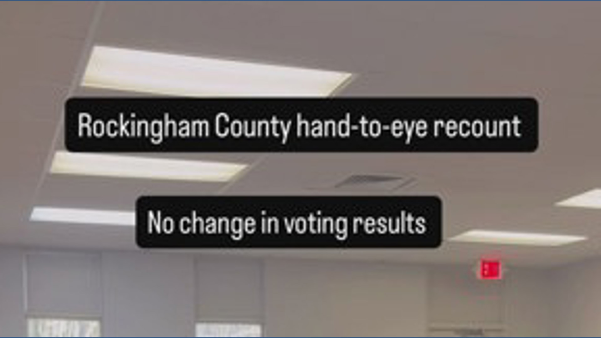 Rockingham County hand-to-eye recount 3/24