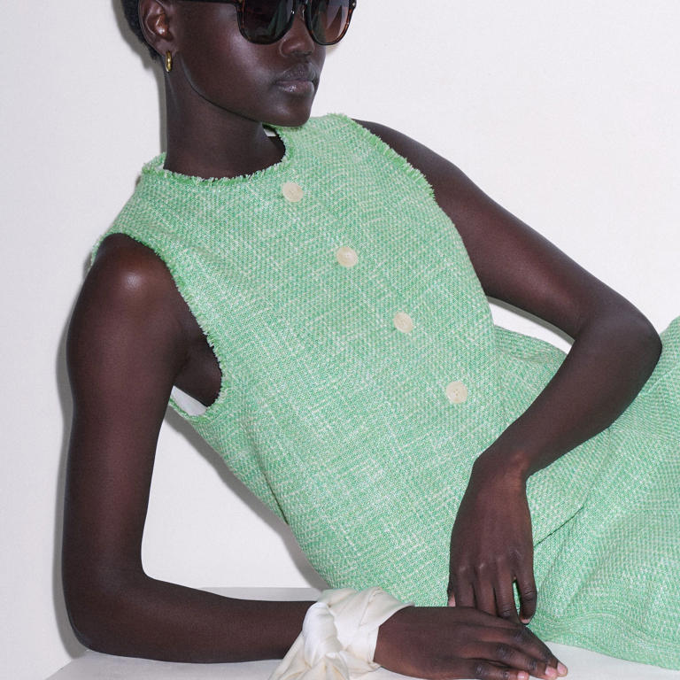 cat deeley green dress Blue easter bunny egg french knot girl gingham seersucker dress 2