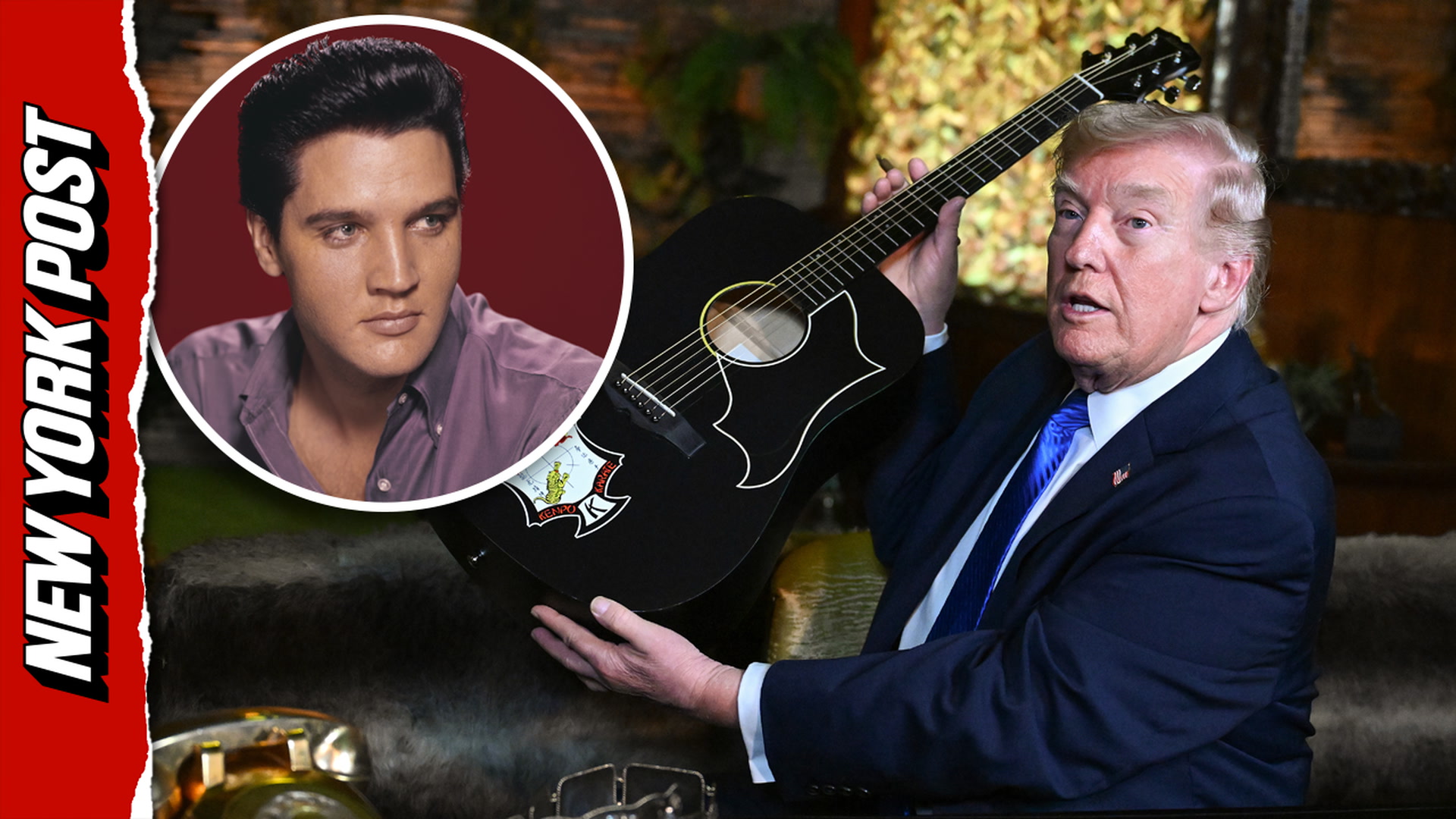 Trump teases he could fight Elvis during Graceland tour