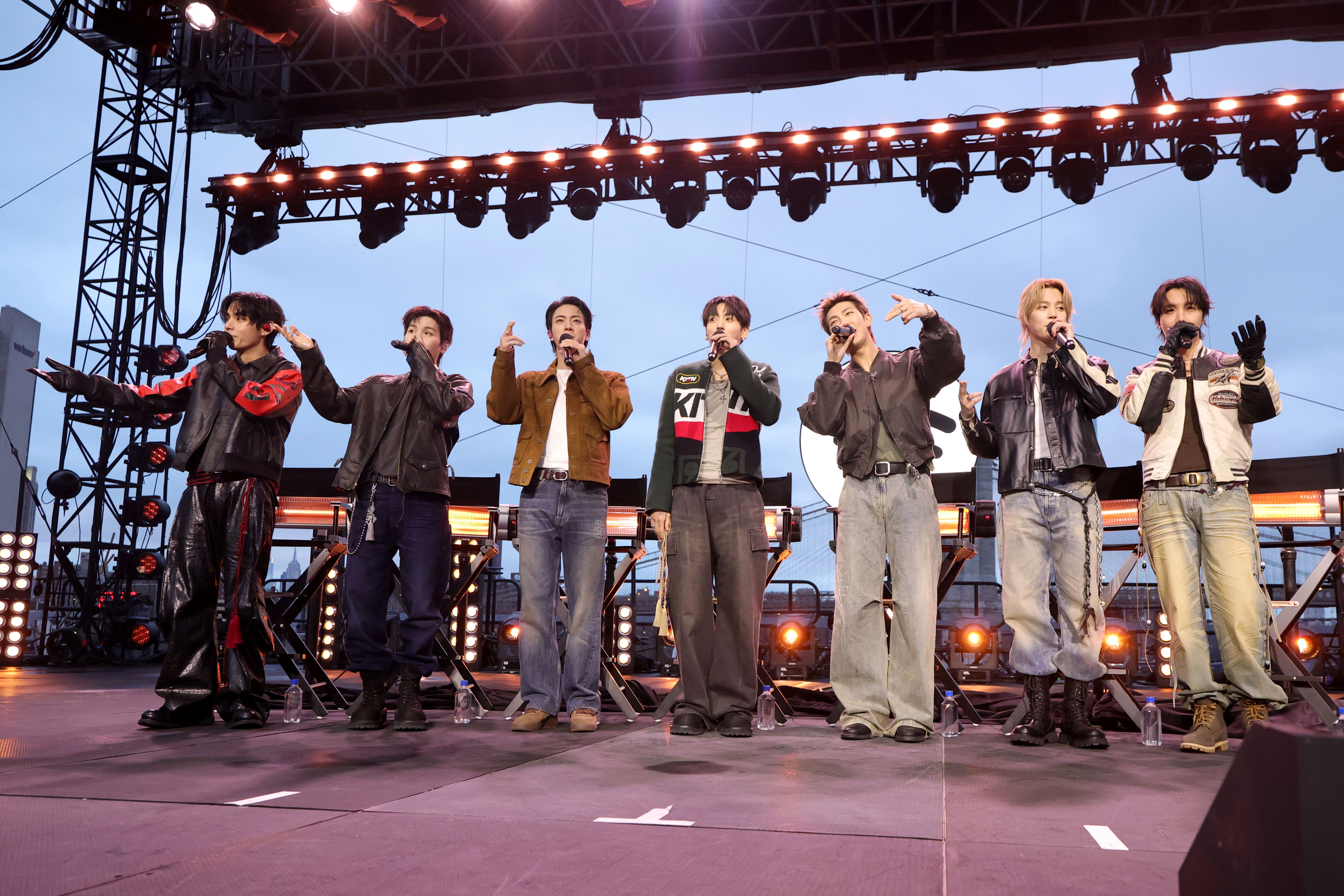 BTS play first US concert in four years at Spotify event in New York