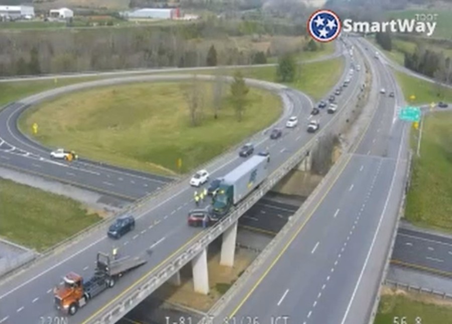Traffic cleared on I-26 eastbound in Kingsport after crash involving ...
