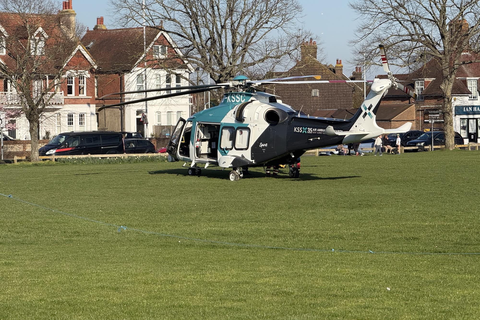 Person airlifted to hospital after medical incident in Worthing