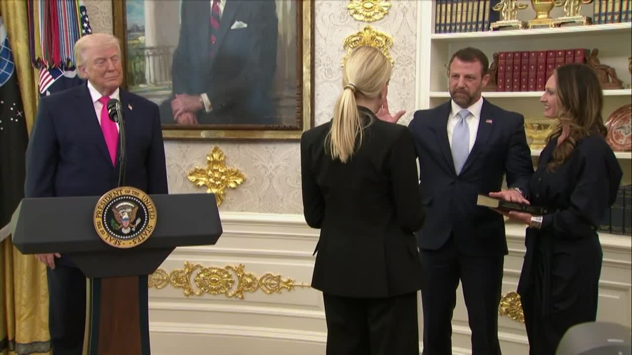 Watch: Markwayne Mullin sworn in as new Homeland Security secretary