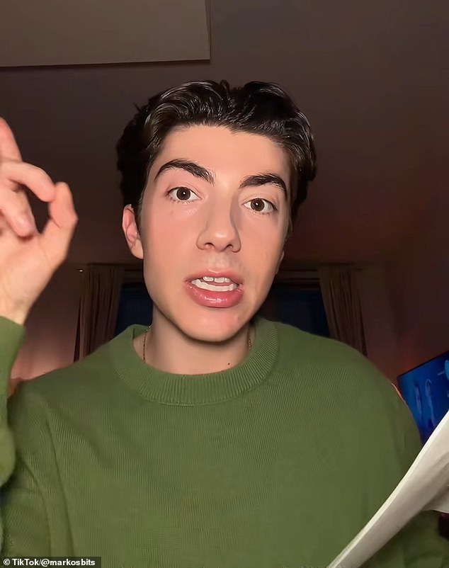 The accusation against Erica was levied by TikToker markosbits, who has nearly 900,000 followers and said an Alo Yoga employee sent him a photo of the receipt