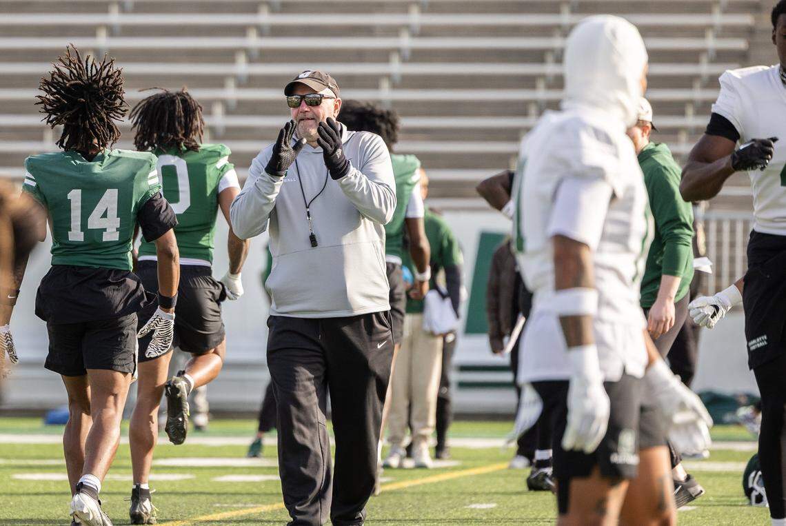 Inside Charlotte 49ers football's first week of 2026 spring practice