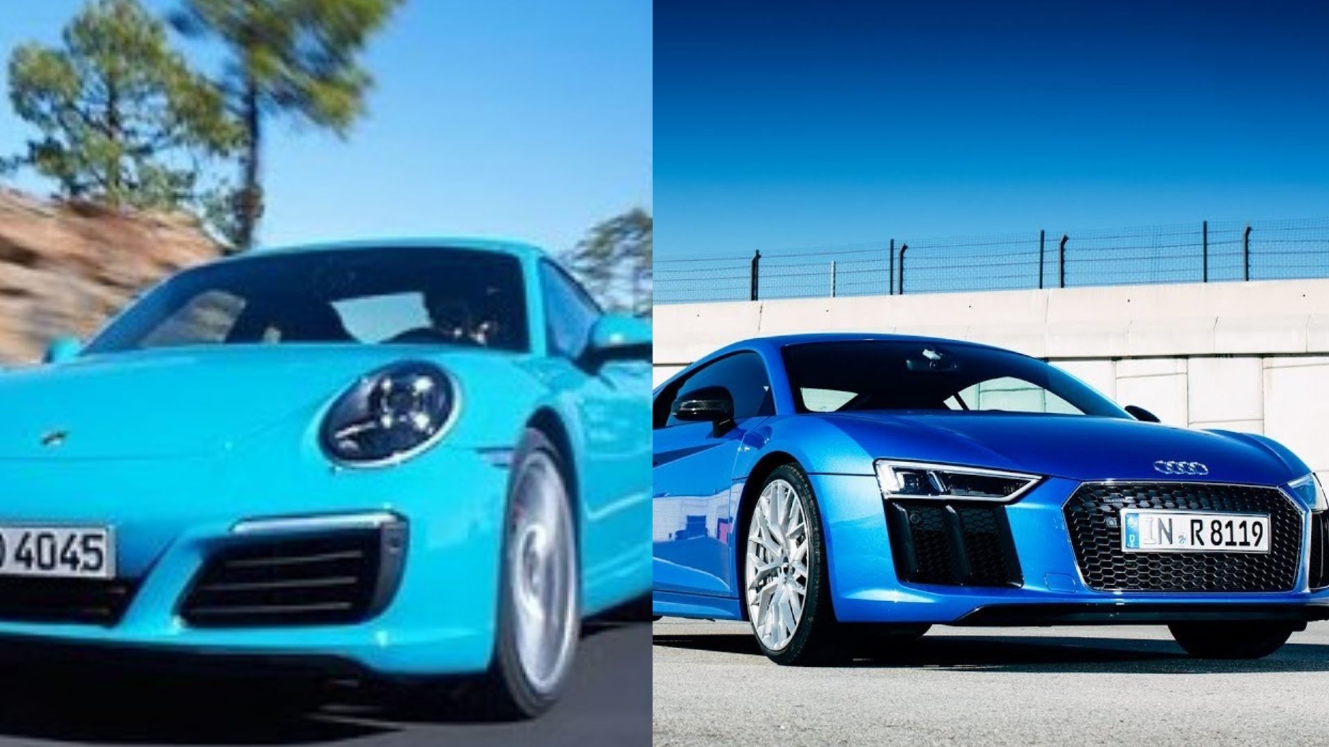 Porsche 911 Carrera S contra Audi R8 V10