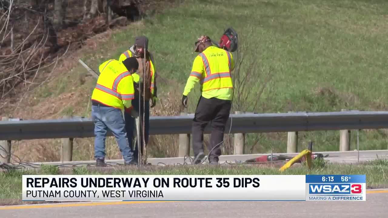 WVDOT begins repairs on US 35 road dips in Putnam County