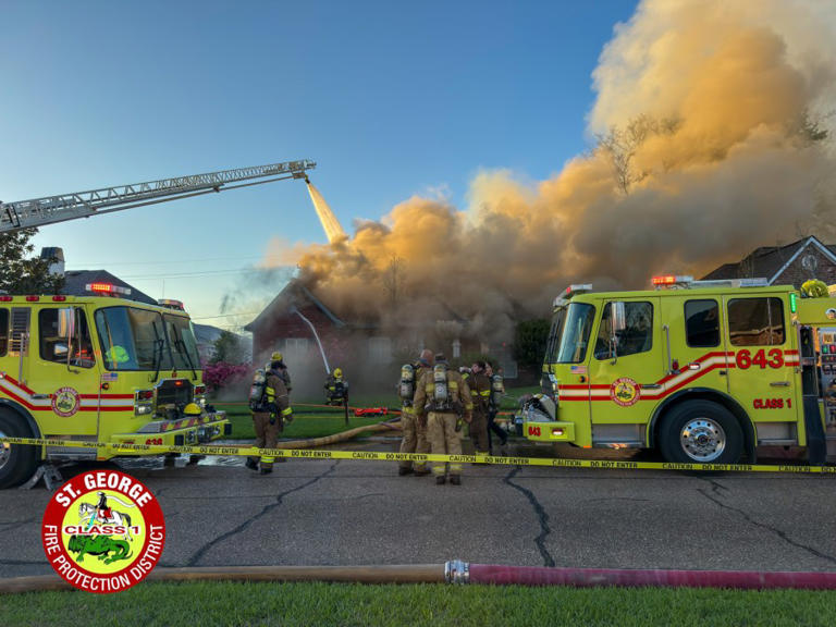 Four displaced after house fire in St. George, officials say