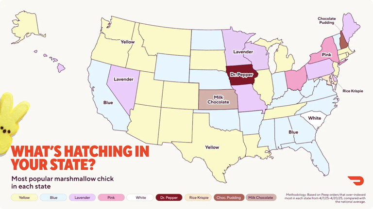 Here’s the most popular Easter candy in your state—plus the No. 1 pick ...