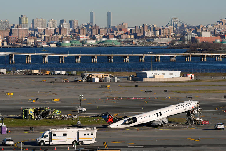 Seconds before LaGuardia crash, controller cleared the fire truck to ...