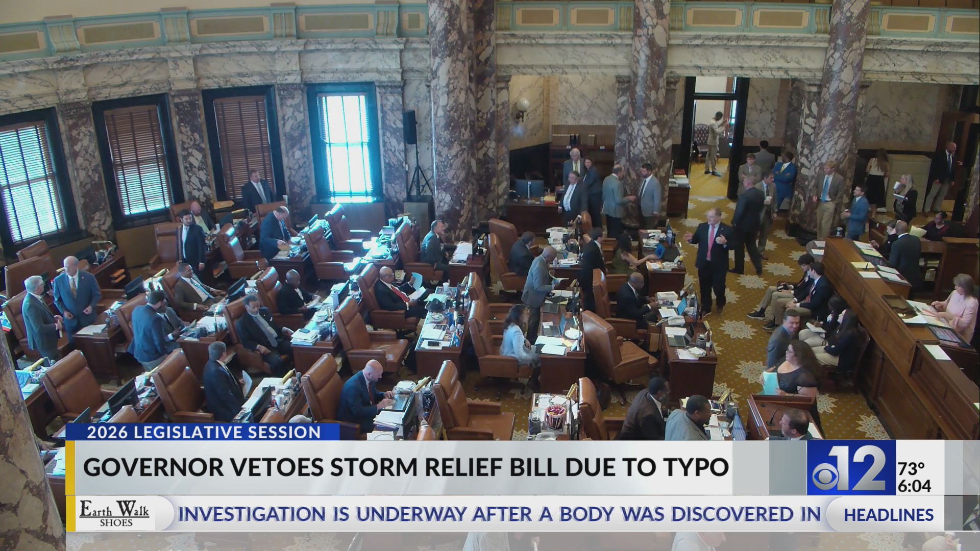 Mississippi governor vetoes winter storm relief bill