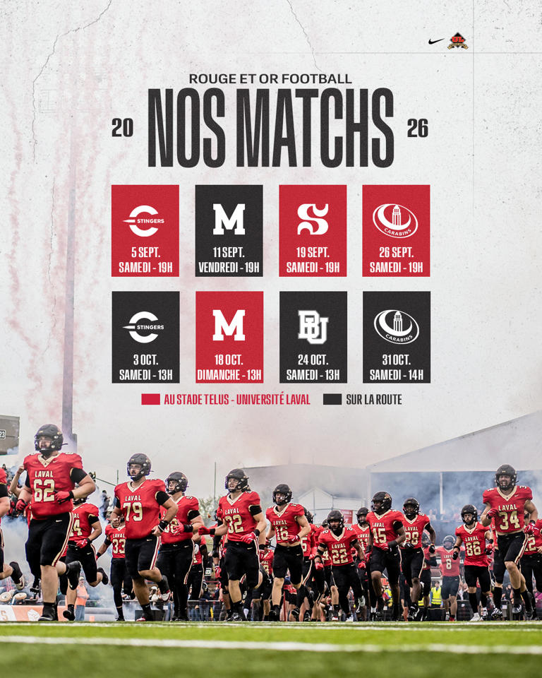 A first in the history of Rouge et Or football